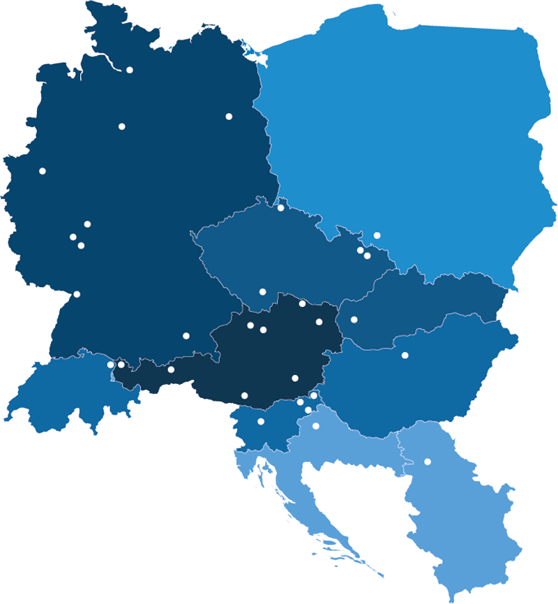 31 Haberkorn Standorte in Europa